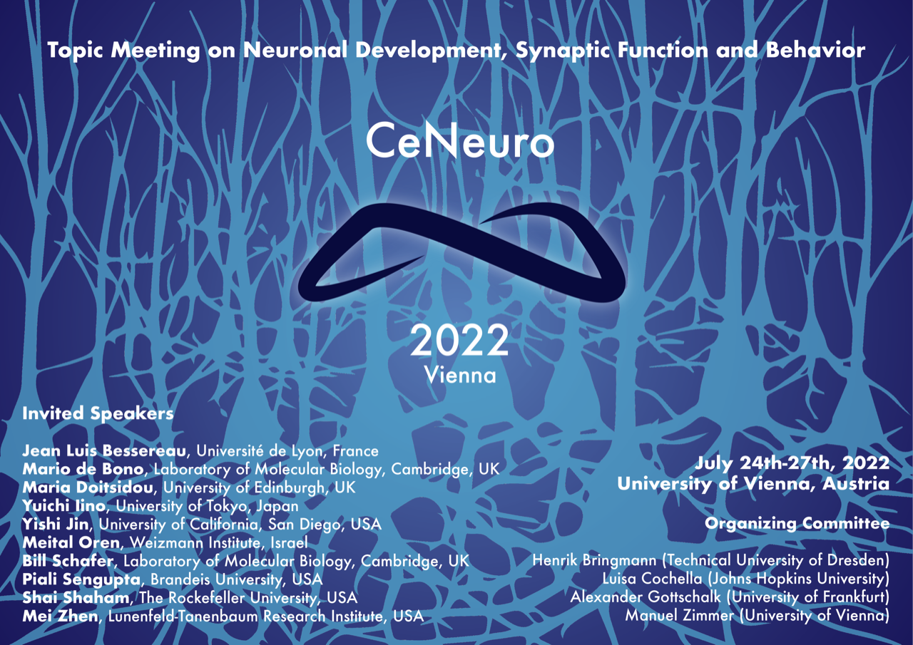 CeNeuro2022 C. elegans Topic Meeting neuronal development, synaptic